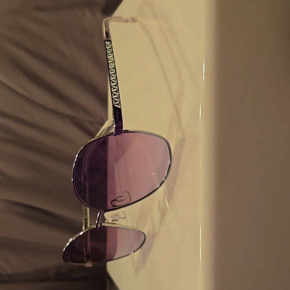 Swarovski Pastel Gradient round metal Sunglasses brand new in case - Picture 2 of 15